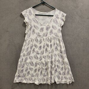 Veveret V Neck Layered Mini Dress Women's Size Small Earthy‎ Boho Flowy Beach